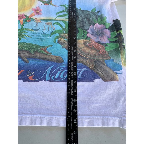 Vintage 90s Caribbean Soul Day to Night All over print T-shirt Size XL - Picture 9 of 9